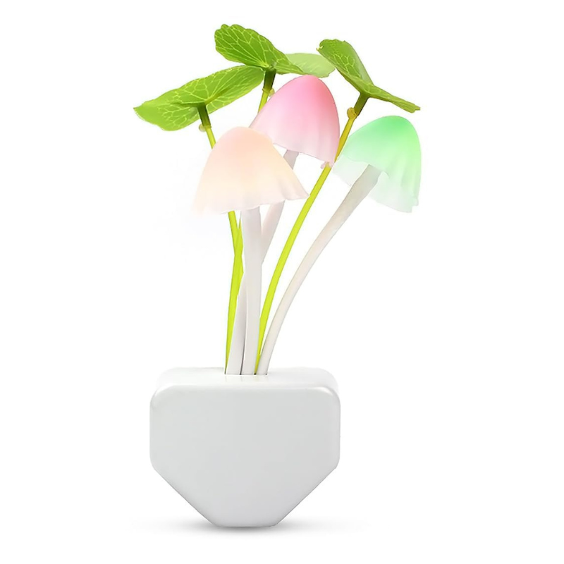 Mushroom LED Night Light – 3D Flower Lamp for Home & Bedroom Decor